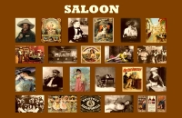 Saloons of the Old West 11x17 Poster