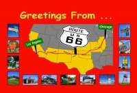 Route 66 Greetings Postcard (4x6)