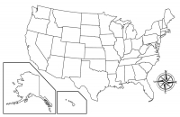 Blank United State Map