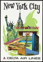 Delta Airlines New York City 11x17 Poster
