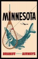 Minnesota Braniff Airways 11x17 Poster