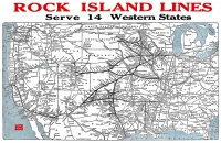Rock Island Lines Map, 1966 - 11x17 Poster