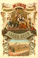 Jos. Schlitz Brewing Company Milwaukee Lager Beer (1878) Poster