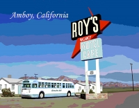 Amboy, California Graphic Postcard