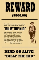 Billy the Kid Wanted 11x17 Poster