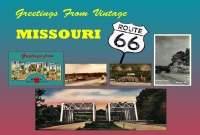 Missouri - Greetings From Vintage Missouri 66 Postcard (4x6)