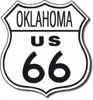 Oklahoma Route 66 Road Sign