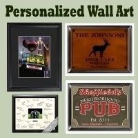 Personalized Wall  on Personalized Wall Art Our Personalized And Engraved Wall Art Includes