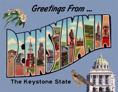Risultati immagini per pennsylvania postcard