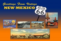New Mexico - Greetings from Vintage New Mexico 66 (4x6)