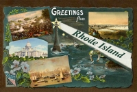Rhode Island Greetings Postcard (4x6)