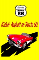Kickin' Asphalt on Route 66 11x17 Poster