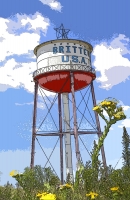 Britten Water Tower 11x17 Poster.