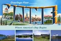 Maine Greetings Postcard