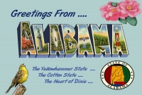 Alabama Greetings Postcard