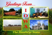 Iowa Greetings Postcard