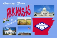 Arkansas Greetings Postcard