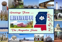 Mississippi Greetings Postcard (4x6) 