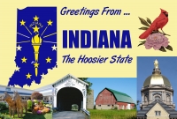 Indiana Greetings Postcard