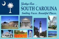 South Carolina Greetings Postcard