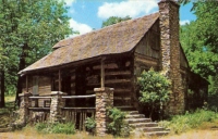 Old Matt's Cabin, Branson, Missouri Postcard