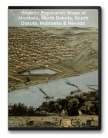 Montana, N. Dakota, S. Dakota, Nebraska 28 City Panoramic Maps on CD