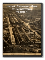 Pennsylvania Volume 1 100 City Panoramic Maps on CD