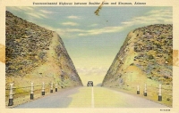 Transcontinental Highway Arizona Postcard