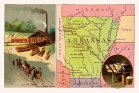 Arkansas Reproduction Vintage Postcard