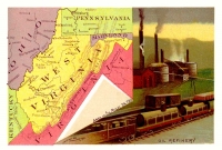West Virginia Reproduction Vintage Postcard
