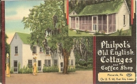 Philpot's Cottages, Pensacola, Florida Postcard
