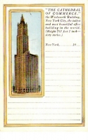 Woolworth Building City, New York City Postcard