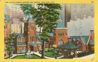 Little Church Around the Corner, New York City Postcard