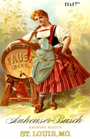 Anheuser-Busch Brewing Association 1880s Mini Poster