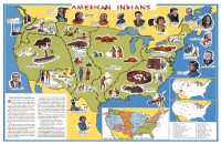 American Indians Civic Education Map Poster