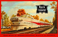 Rock Island Rocket Streamliner 11x17 Poster