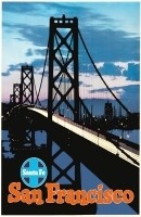 Santa Fe Railroad San Francisco 11x17 Poster