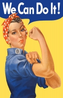 We Can Do It! (c1943 J. Howard Miller) Poster
