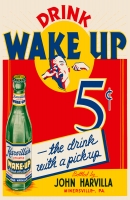 Harvilla's Wake Up Soda Poster
