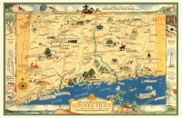 Connecticut Historical Map - 11x17
