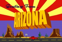 Arizona Large Letter Route 66 Postcard