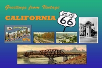 California Greetings from Vintage Route 66