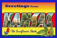 Kansas Greetings Postcard