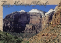 Zion National Park, Utah - Beehives & Streaked Wall Postcard