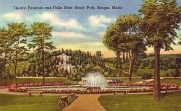 Electric Fountain and Falls, State Street Park, Bangor, Maine