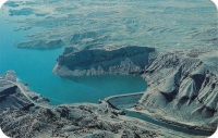 Thermopolis, Wyoming - Boysen Dam Postcard