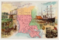 Louisiana Reproduction Vintage Postcard