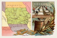 Iowa Reproduction Vintage Postcard