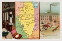Illinois Reproduction Vintage Postcard