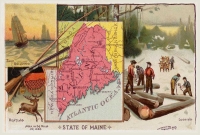 Maine Reproduction Vintage Postcard